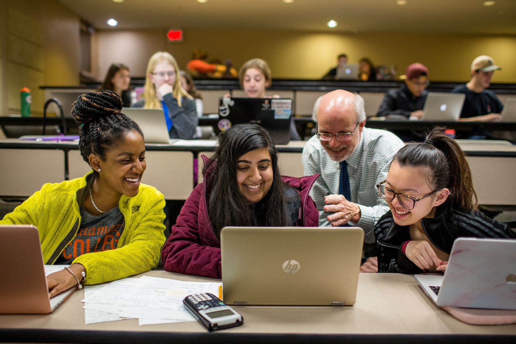 Math Students and Professor Nordmoe in Applied Stats.